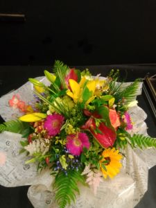 Bouquet du fleuriste coloré